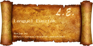 Lengyel Euszták névjegykártya